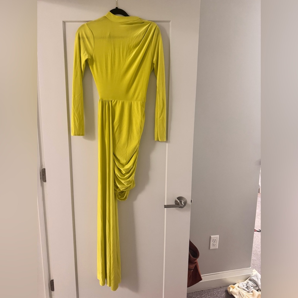 ASOS Vibrant Yellow Long Sleeve Dress
